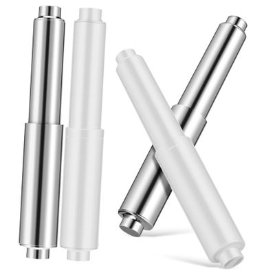 SEWOART 6-Piece Flexible Replacement Toilet Paper Holder Rods, ABS, Spring-Loaded, Adjustable Length