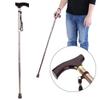 Folding Walking Cane for Men and Women, Wooden Handle, Adjustable Bronze Cane by Safehappy view 4