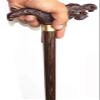 Natural Wooden Walking Cane, Trekking Stick, Offset Cane, Solid Wood Cane for Seniors view 2