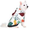 Dog Hoodie with Colorful Doodle Fruit and Vegetable Prints view 2