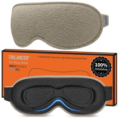 Trilancer 99.99% Light-Blocking 3D Sleep Mask for Men & Women