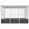 Willood Anthracite Bird Aviary 302.5 x 324.5 x 211.5 cm Galvanized Steel view 3