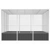 Willood Anthracite Bird Aviary 302.5 x 324.5 x 211.5 cm Galvanized Steel view 4