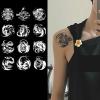 5 Plant-Based Temporary Tattoo Stickers, Dragon Designs for Men and Women, Small Totem, Semi-Permanent view 2