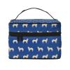 Golden Retriever Royal Blue Makeup Bag view 1