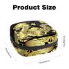 Traditional Chinese Golden Dragon Menstrual Pad and Tampon Pouch with Zipper view 2