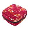 Rosy Red Japanese Fan First Period Kit for Girls view 1