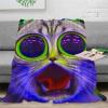 Phantom Cat Blanket, 3D-Printed Fleece Flannel Throw, 70 x 80 in (180 x 200 cm) view 2
