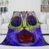 Phantom Cat Blanket, 3D-Printed Fleece Flannel Throw, 70 x 80 in (180 x 200 cm) view 4