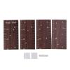 Pongnas Growth Chart in Real Walnut Wood, Toddler Height Ruler with Precise Laser Engraving, Mounting Accessories, Rustic Design view 4