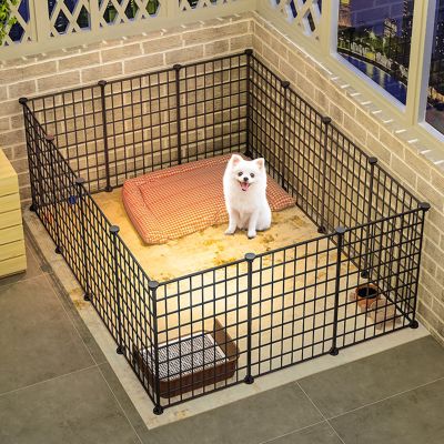 Cat Playpen, Small Animal Enclosure, DIY Design, Outdoor Enclosure with Dense Metal Wire, 47 cm High