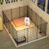 Cat Playpen, Small Animal Enclosure, DIY Design, Outdoor Enclosure with Dense Metal Wire, 47 cm High view 1