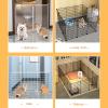 Cat Playpen, Small Animal Enclosure, DIY Design, Outdoor Enclosure with Dense Metal Wire, 47 cm High view 3