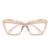 AOOLIA Square Reading Glasses for Women and Men, Metal Temples with Spring Hinges, Blue-Light-Blocking, Scratch-Resistant (Orange, +2.5) view 1