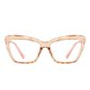 AOOLIA Square Reading Glasses for Women and Men, Metal Temples with Spring Hinges, Blue-Light-Blocking, Scratch-Resistant (Orange, +2.5) view 2