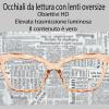 AOOLIA Square Reading Glasses for Women and Men, Metal Temples with Spring Hinges, Blue-Light-Blocking, Scratch-Resistant (Orange, +2.5) view 3