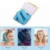 Heatless Hair Curlers, 8-Piece Cotton-Wrapped Foam Roller Kit, Blue view 2
