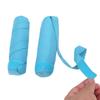 Heatless Hair Curlers, 8-Piece Cotton-Wrapped Foam Roller Kit, Blue view 3