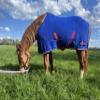 Brama-West Skandi Horse Cooler Blanket, Basic Fleece, Breathable, Azzuro, Size 135 view 1
