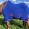 Brama-West Skandi Horse Cooler Blanket, Basic Fleece, Breathable, Azzuro, Size 135 view 3