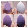 1/4/8-Piece Makeup Sponge Blender Beauty Egg, Soft Foundation Sponge (4 pcs, Purple) view 2