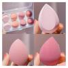 1/4/8-Piece Makeup Sponge Blender Beauty Egg, Soft Foundation Sponge (4 pcs, Purple) view 3