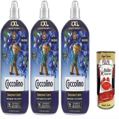 Italian Gourmet Concentrated Fabric Softener Intense Care XXL Scent, 3 x 1,750 ml