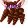 Brazilian Body Wave Human Hair Bundles with Lace Closure, Remy Hair, Ginger #350 (13 x 4 in, Color 24) view 3