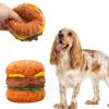BEBIKR Plush Hamburger Chew Toy for Small Dogs view 2