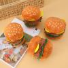 BEBIKR Plush Hamburger Chew Toy for Small Dogs view 3