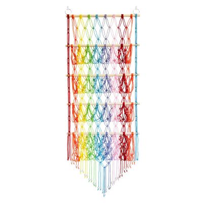 Stuffed Animal Hammock, Boho Macramé Toy Storage