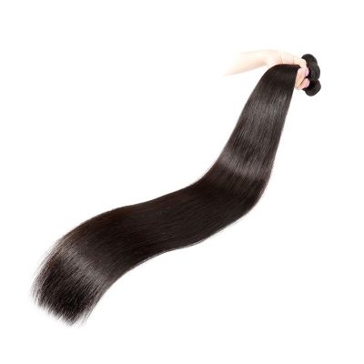 Human Hair Bundles, Brazilian Straight Remy Hair Weave, Natural Color, 1/3/4 Bundles, 8–32 in