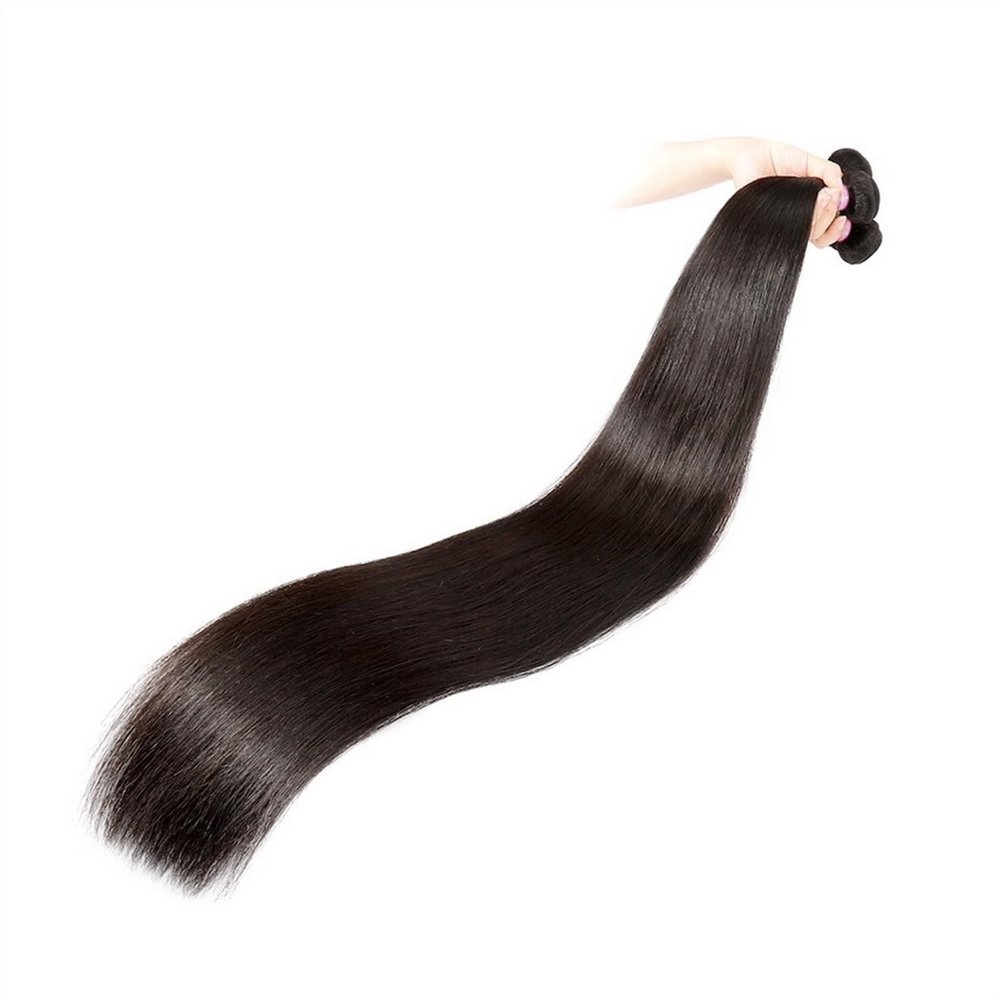 Human Hair Bundles, Brazilian Straight Remy Hair Weave, Natural Color, 1/3/4 Bundles, 8–32 in