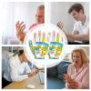 Hand Reflexology Gloves with Printed Pressure-Point Chart view 2