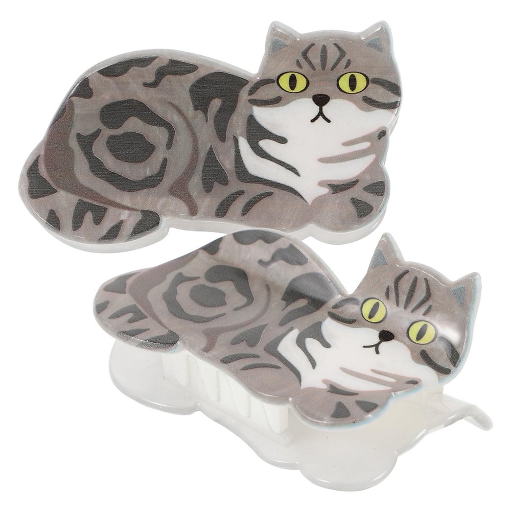 Cat Hair Clips for Women, 2-Piece Acetate Set