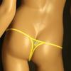 JPXJGT Men's Sexy Thong G-String with Bulge Pouch, Yellow, L view 3