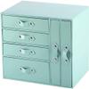 4-Tier Jewelry Box Organizer with 6 Drawers, Large Capacity, Jewelry Holder, Water-Resistant PU Leather Storage Case for Earrings, Rings, Watches, Necklaces and Bracelets view 1