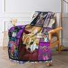 TradesForU Chihuahua Dog Flannel Blanket, Purple Watercolor Throw, Cute Animal Fleece Blanket for Teens, Girls, Women, Puppies and Pets, 152.4 x 203.2 cm view 2