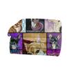 TradesForU Chihuahua Dog Flannel Blanket, Purple Watercolor Throw, Cute Animal Fleece Blanket for Teens, Girls, Women, Puppies and Pets, 152.4 x 203.2 cm view 3