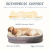 DEBANG HOME Orthopedic Dog Bed for Medium Breeds, High-Density Foam Sofa with Four-Sided Bolsters view 2