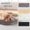 DEBANG HOME Orthopedic Dog Bed for Medium Breeds, High-Density Foam Sofa with Four-Sided Bolsters view 3