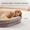 DEBANG HOME Orthopedic Dog Bed for Medium Breeds, High-Density Foam Sofa with Four-Sided Bolsters view 4