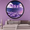 Rotating 3D Moving Sand Art Wall Decor, Natural Landscape, 11.4 in/29 cm view 1