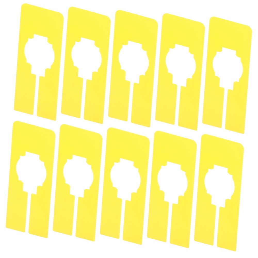 Parliky 10-Pack Yellow Plastic Closet Size Dividers