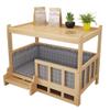 Golden Retriever & Teddy Wooden Pet Nightstand with Cotton Pad view 1