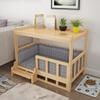 Golden Retriever & Teddy Wooden Pet Nightstand with Cotton Pad view 2