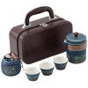 LXYDPZ Portable Mini Purple Sand Travel Tea Set, Glass Teapot and Express Cup, Color B view 2