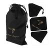Fn Drawstring Hair Dryer Bag, Linen, Black view 2