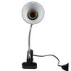 Adjustable Reptile Basking Lamp Holder with Clamp, E27, Black ABS view 1
