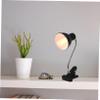 Adjustable Reptile Basking Lamp Holder with Clamp, E27, Black ABS view 4